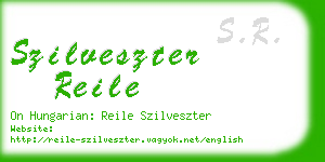 szilveszter reile business card